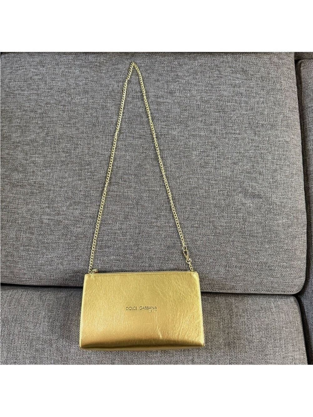 Dolce & Gabbana The One Golden Pouch On Chain New Authentic - Picture 10 of 17